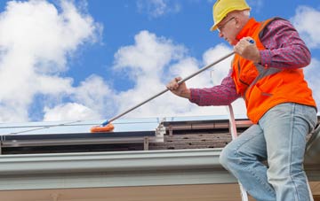 Lyne Station soft wash roof cleaning